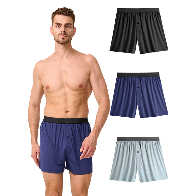 Boxer rafraîchissant pour hommes, coupe ample