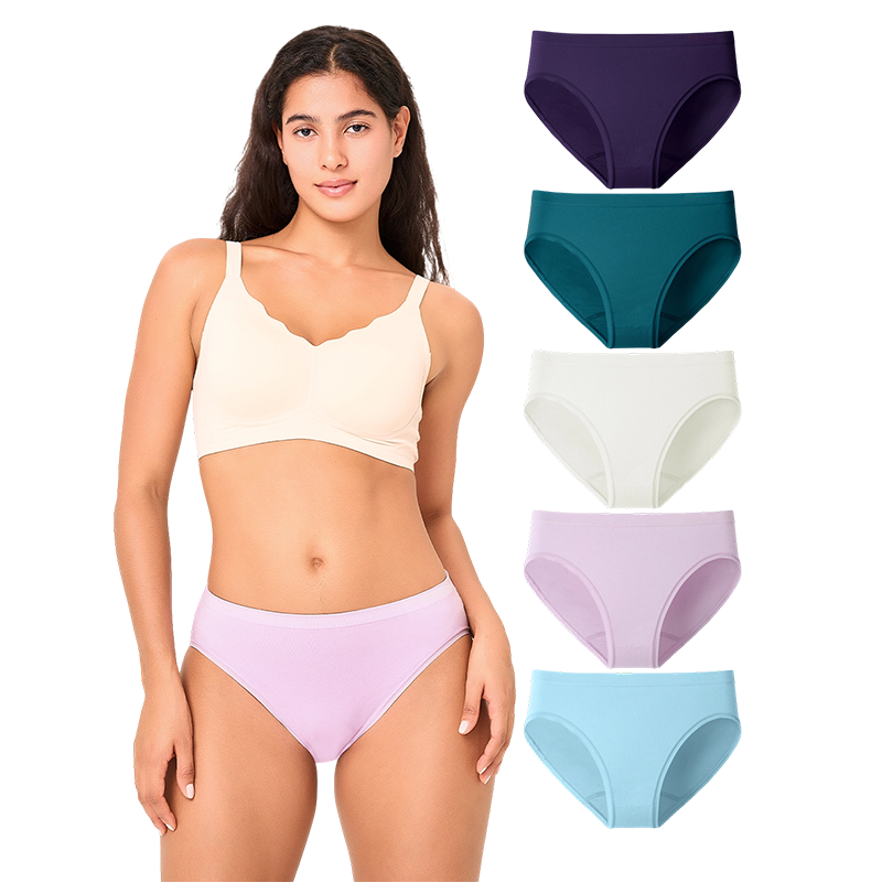 Slip taille haute sans couture pour femme