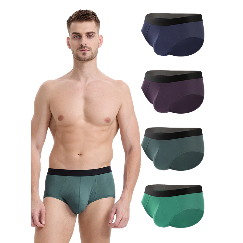 Slip doux pour hommes avec braguette ouverte