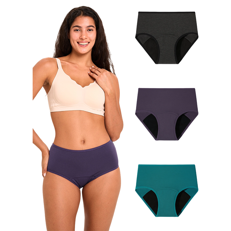 Sous-vêtements menstruels ultra doux et étanches pour femmes